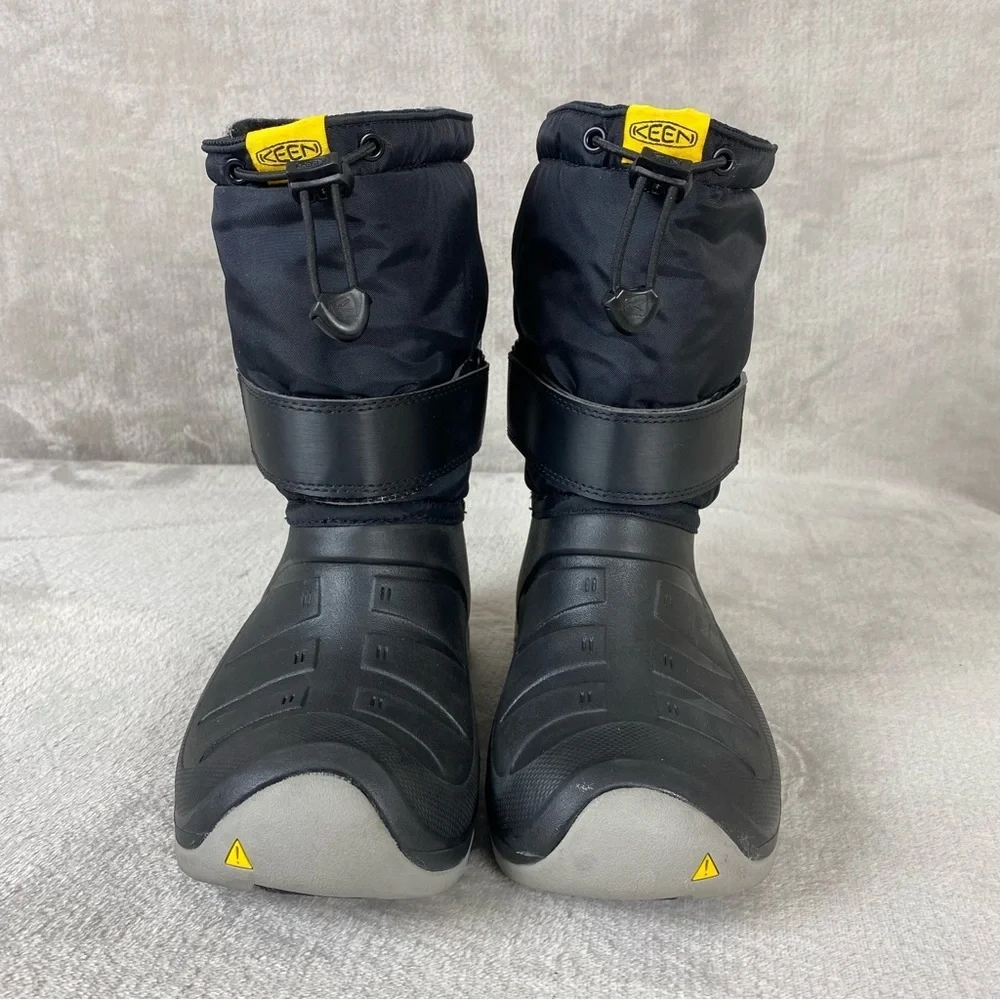 Keen Lumi II Kids Youth Snow Boot Size 4 Black Purple Waterproof Insulated Rain